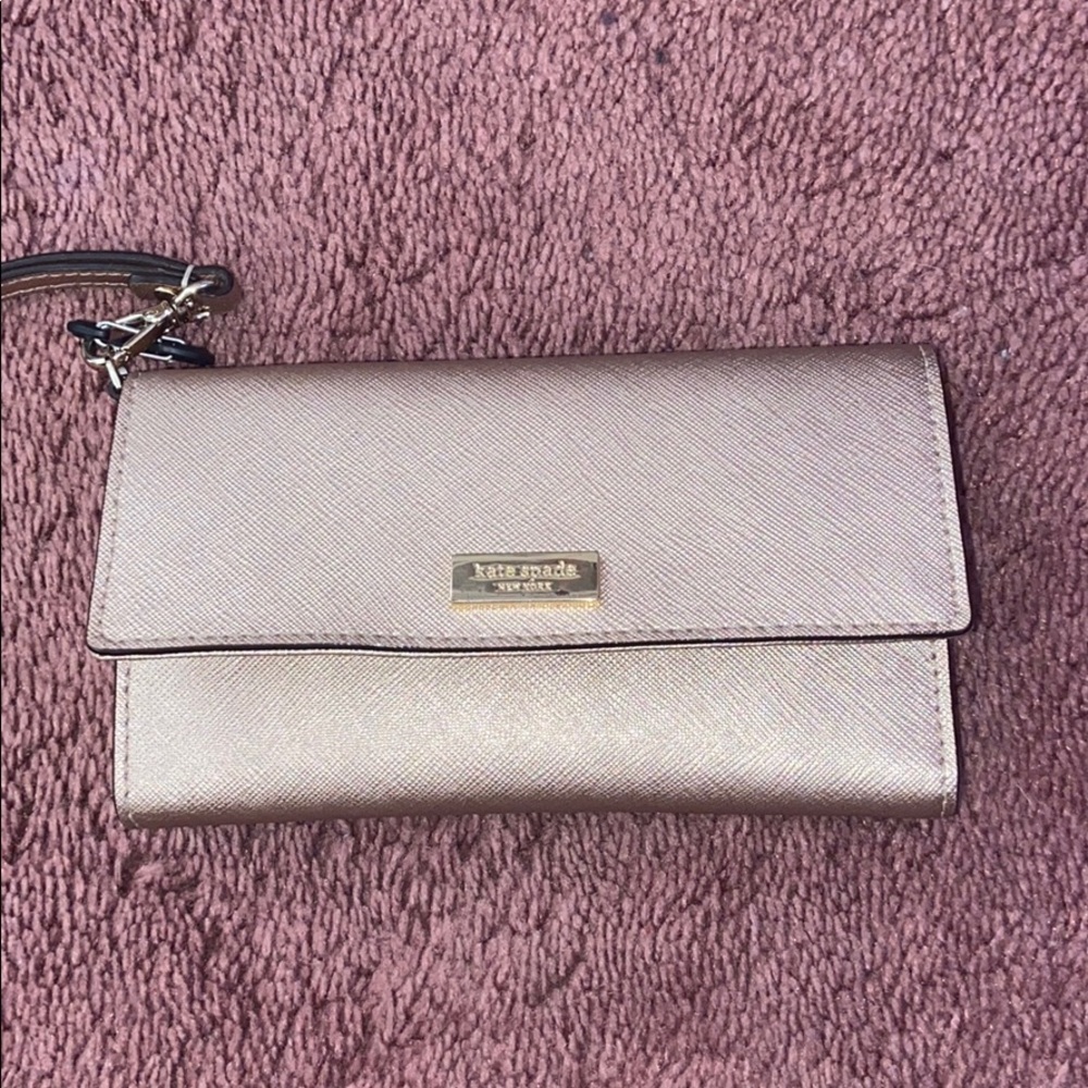 Used Small Rosegold Phone/Wallet Wristlet